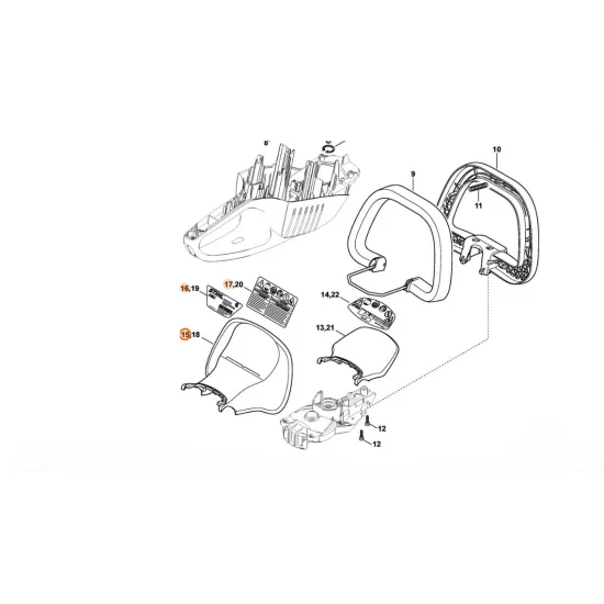 STIHL  Osłona dłoni HSA 66 4851 790 9107